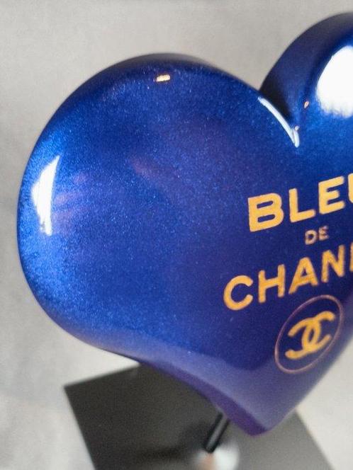 XTC Artist - Coeur bleu de chanel gold 24k glossy, Antiek en Kunst, Kunst | Schilderijen | Modern
