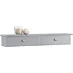 Tweedekans | SoBuy - Wandkastje - 2 Lades - 64 x 10 x 15 cm, Huis en Inrichting, Kasten | Wandmeubels, Ophalen of Verzenden, Nieuw