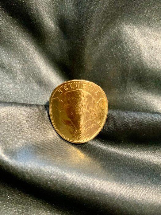 Ring - 18 karaat Geel goud, Bijoux, Sacs & Beauté, Bagues