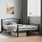 vidaXL Bedframe staal zwart 120x200 cm, Huis en Inrichting, Slaapkamer | Bedden, Verzenden, Nieuw