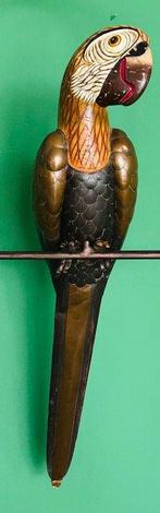 Eduardo Artesanias - Figuur - Parrot on Hanging Ring - 76 cm, Antiek en Kunst