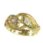 Ring - 18 karaat Geel goud -  0.69ct. tw. Diamant, Handtassen en Accessoires, Ringen, Nieuw