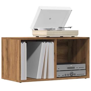 vidaXL LP Opbergbox 69,5x34x36 cm bewerkt hout artisanaal, Verzenden
