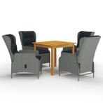 vidaXL 5-delige Tuinset lichtgrijs, Verzenden, Tuinset