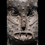 Luipaard hoofd - Oud brons - Yoruba - Nigeria