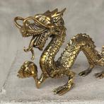 sculptuur, NO RESERVE PRICE - Golden Chinese Dragon