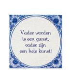 Delfts Blauw Tegel Vader Worden 14,5cm, Maison & Meubles, Verzenden