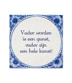 Delfts Blauw Tegel Vader Worden 14,5cm, Verzenden, Nieuw