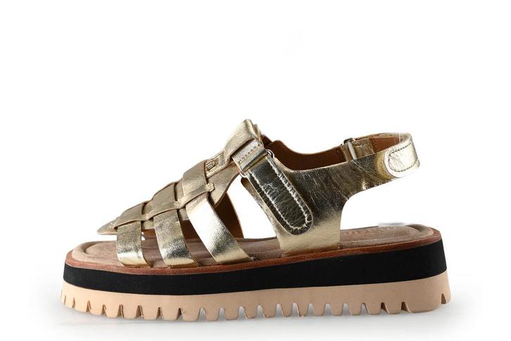 Maruti Sandalen in maat 38 Goud, Kleding | Dames, Schoenen, Overige kleuren, Zo goed als nieuw, Sandalen of Muiltjes, Verzenden