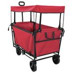 vidaXL Opvouwbare Handtrolley Rood 105 x 56.5 x 116 cm, Verzenden, Nieuw