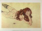 Egon Schiele - Woman lying on her Front, 1917 - Artprint -