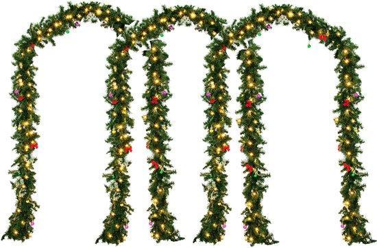 2dekans | Casaria Guirlande Kerstkrans SET VAN 3 - 5m met 80, Diversen, Kerst, Ophalen of Verzenden