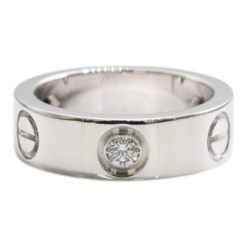 Cartier - Bague - Love - 18 carats Or blanc - 3 Diamants, Handtassen en Accessoires, Ringen