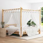 vidaXL Hemelbed 200x200 cm bamboe, Huis en Inrichting, Slaapkamer | Bedden, Verzenden, Nieuw