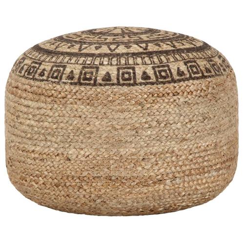 vidaXL Poef handgemaakt 45x30 cm jute bruin, Huis en Inrichting, Zetels | Voetbanken en poefs, Nieuw, Verzenden