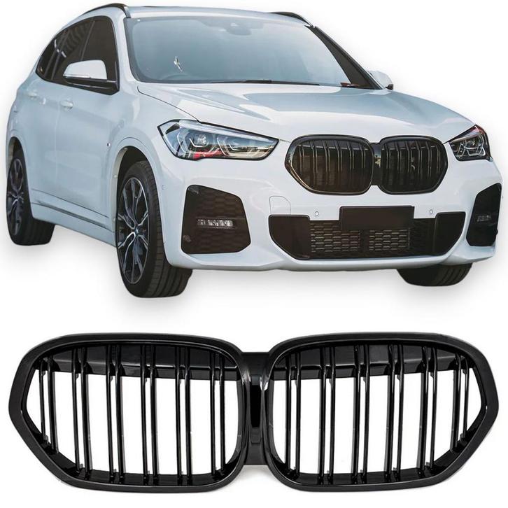 Sportieve Grille geschikt voor BMW X1 F48 (Facelift) dubbele, Auto diversen, Auto-accessoires, Verzenden