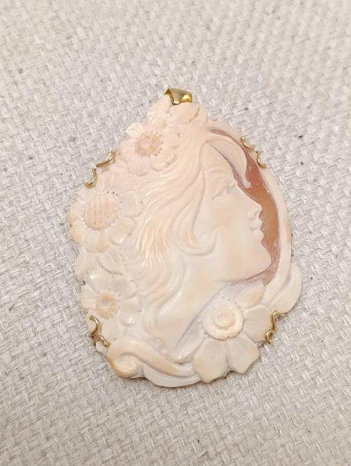 Zilver, cammeo corniola - Cameo - cammeo corniola, Antiek en Kunst, Curiosa en Brocante