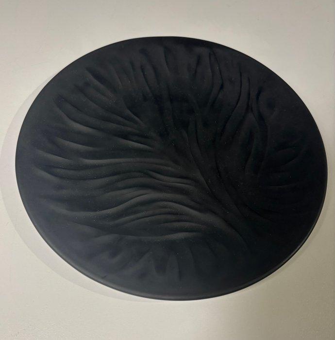 Lalique - Bord (6) - Kristal - 6 Platen Zwart Kristal, Antiek en Kunst, Antiek | Meubels | Tafels