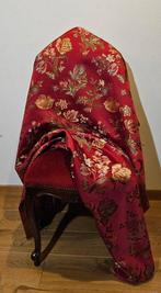 600x300cm!! San Leucio bloemrijke stof in Bordeaux-roodkleur