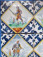Carreau (4) - chevaliers - Koninklijke Tichelaar Makkum -, Antiek en Kunst
