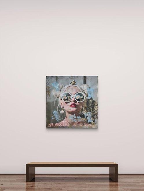 Nicole Lubbers - Where Her Vision Blossoms XL, Antiek en Kunst, Kunst | Schilderijen | Modern