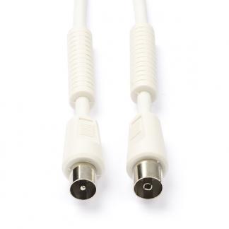 Coax kabel - Nedis - 3 meter (Digitaal, 100 dB, Wit), Informatique & Logiciels, Pc & Câble réseau, Envoi