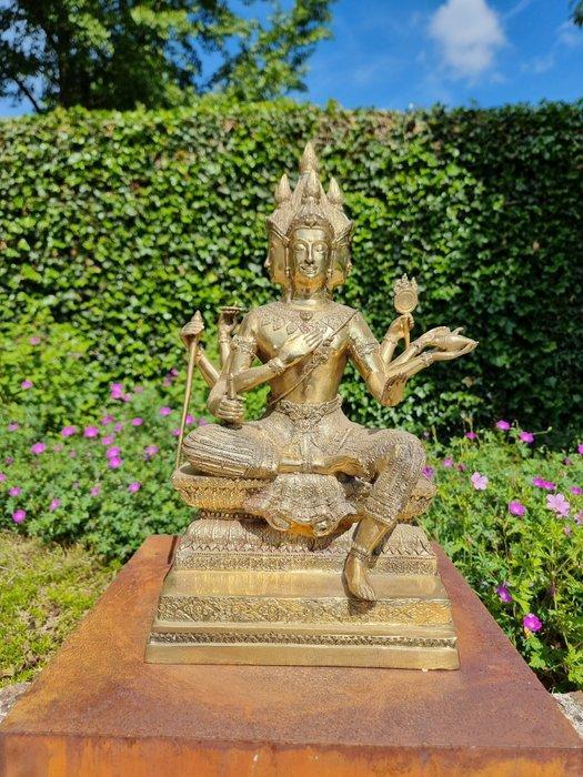 sculptuur, Brahma - 48 cm - Brons, Antiquités & Art, Art | Objets design