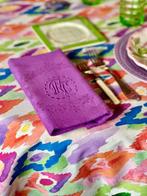 Nappe de style ottoman, imprimé ikat pour grandes tables. -