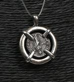 Argent moderne Pendentif avec denier romain