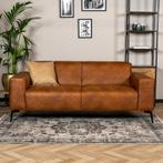 Direct Leverbaar Industriële bank 2,5-zits eco-leer cognac