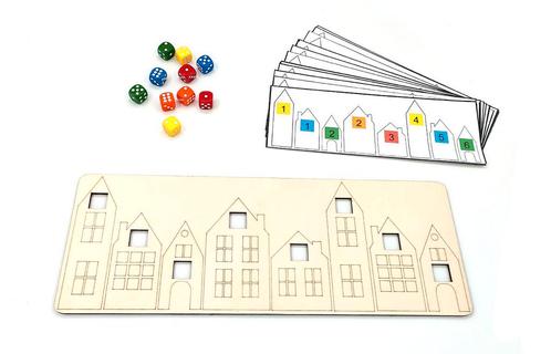 Houten Onderwijsmateriaal Huisnummers, Kinderen en Baby's, Speelgoed | Educatief en Creatief, Nieuw, Ophalen of Verzenden