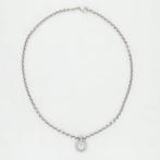 Collier avec pendentif - 14 carats Or blanc Diamant