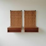 Nachtkastje - Teak - Paar nachtkastjes in formica en teak., Antiek en Kunst