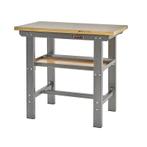 Professionele werkbank 100 cm met hardhouten blad - grijs, Doe-het-zelf en Bouw, Werkbanken, Ophalen of Verzenden, Nieuw
