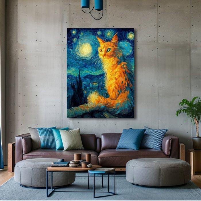 Canvas Fit - Alberto Ricardo - El Guardián de la Noche, Antiquités & Art, Curiosités & Brocante