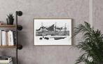 Gustave Camus (1914-1984) - Bateaux au Port, Antiek en Kunst