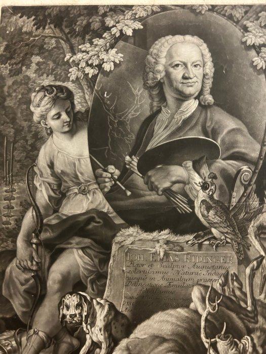 Johann Georg Bergmüller (1688–1762) ed è incisa da Johann, Antiek en Kunst, Antiek | Overige Antiek