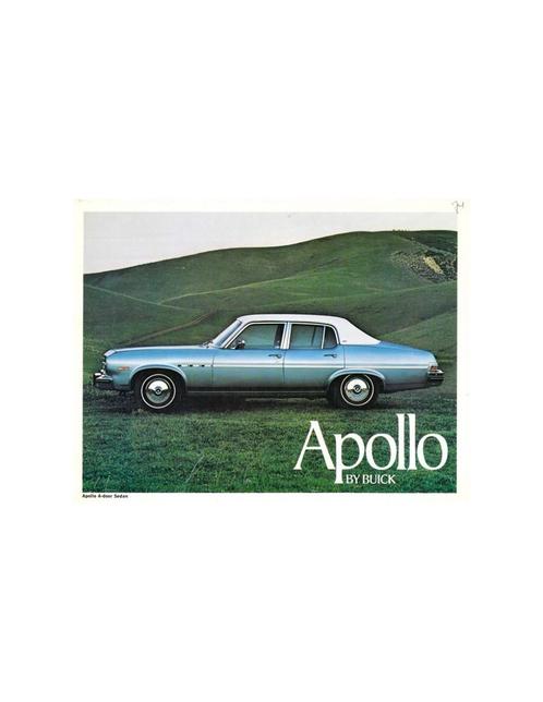 1973 BUICK APOLLO LEAFLET ENGELS (USA), Boeken, Auto's | Folders en Tijdschriften