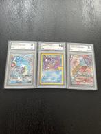 Pokémon - 3 Graded card - DARK GYARADOS HOLO & GYARADOS GX &