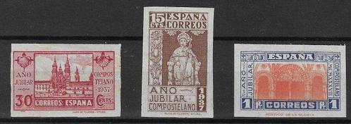 Spanje 1937 - Heilig Jaar van Compostella - Edifil 833s/835s, Timbres & Monnaies, Timbres | Europe | Espagne