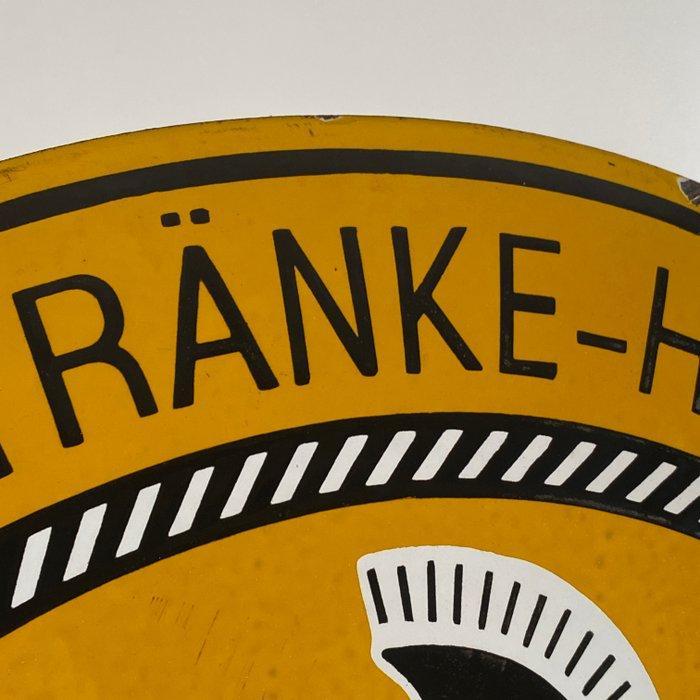 Römer Bier - Emaille bord - Gemaakt van 2 mm ijzer en, Antiquités & Art, Antiquités | Assiettes décoratives & Carrelages