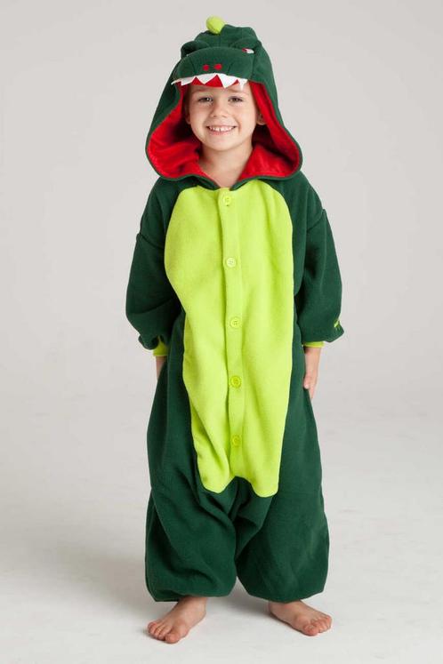 Onesie Groene Draak Pak 140-146 Drakenpak Dino Kostuum Groen, Enfants & Bébés, Costumes de carnaval & Déguisements, Enlèvement ou Envoi