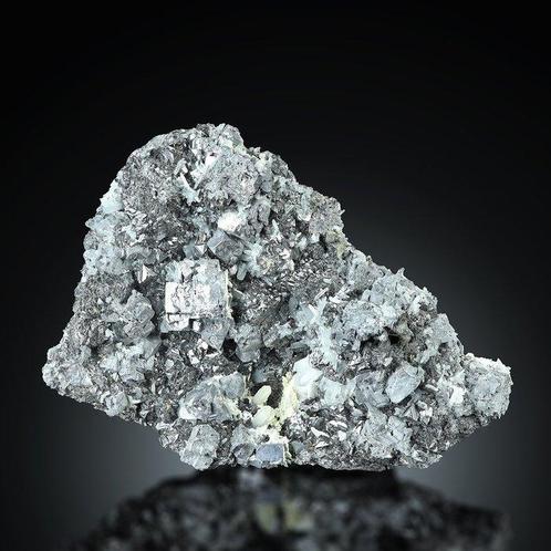 Indrukwekkende skelet-GALENA met KWARTS uit de Krushev, Verzamelen, Mineralen en Fossielen