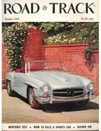 1955 ROAD AND TRACK MAGAZINE OKTOBER ENGELS, Boeken, Ophalen of Verzenden, Nieuw