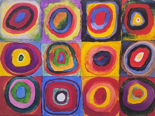Wassily Kandinsky (1866-1944) (after) - Squares with, Antiek en Kunst, Curiosa en Brocante
