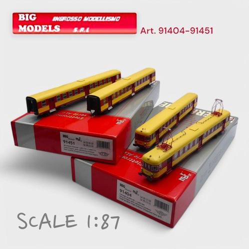 Big Models H0 - 91404 / 91451 - Treinset (4) - ALe 803.002 +, Hobby en Vrije tijd, Modeltreinen | H0