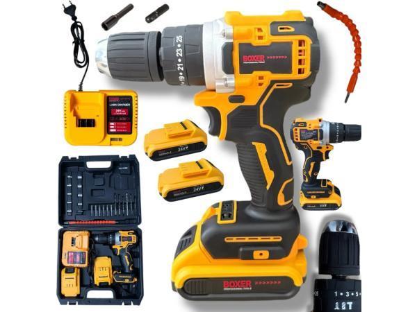 Veiling - Boormachine Met 2x 24V Accu - 2100r/Min - 10MM -, Doe-het-zelf en Bouw, Gereedschap | Boormachines