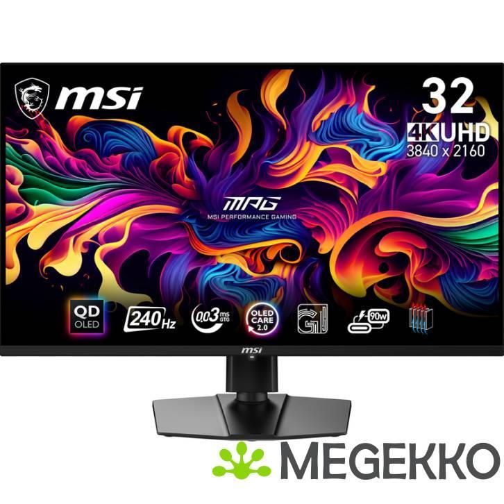 MSI MPG 321URX QD-OLED 32  4K Ultra HD 240Hz OLED Gaming, Computers en Software, Overige Computers en Software, Nieuw, Verzenden