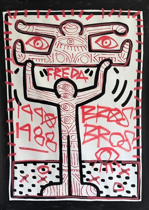 Freda People - Voodoo Collection X Haring, Antiquités & Art, Art | Peinture | Moderne