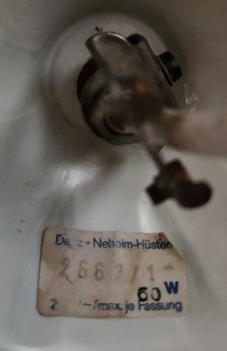 Denz Neheim Hüsten - Kroonluchter - IJzer, Porselein - Tole, Antiek en Kunst, Curiosa en Brocante